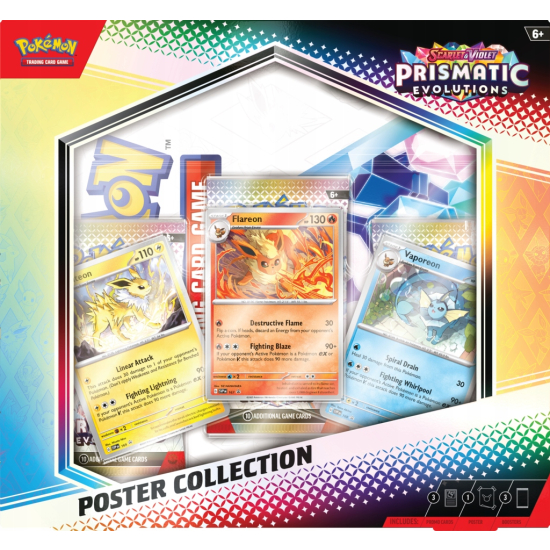 Pokemon TCG: Prismatic Evolutions Poster Collection